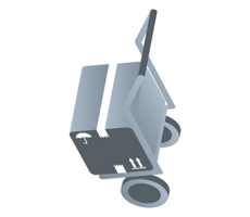 trolly with moving box