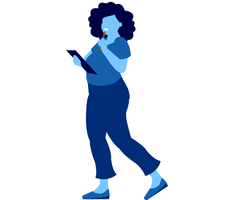 woman with clipboard
