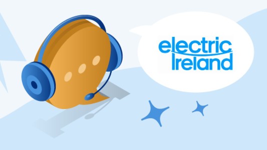 Electric Ireland logo and headset